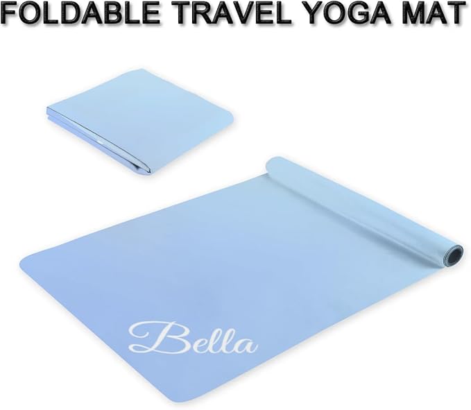 Custom Name Yoga Mat,Personalized Travel Yoga Exercise Mat,Non Slip,Perfect for Kids & Adults,Gradient Color E Series - Bloomnest