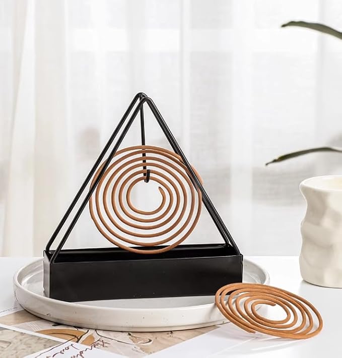 Designer Portable Iron Mosquito Coil Holder with Handle - Fireproof Material Incense Holder - Bloomnest
