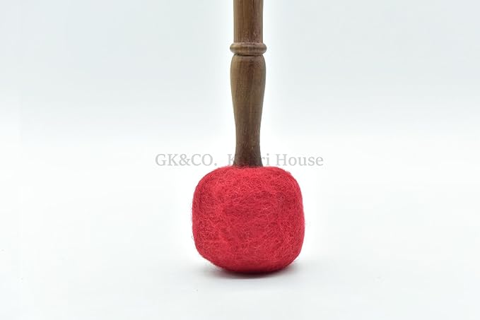 9 Inches Tibetan Singing Bowl Mallet Wooden Felt Striker Sound Bowl Meditation Mallet Sound Bowl Stick Meditation Yoga Tibetan sound bowl mallet (9 Inches) - Bloomnest