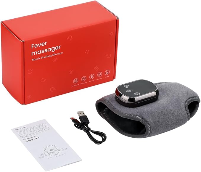 Portable Foot and Ankle Massager with Heat – 3-Speed Vibration & 5-Temperature Settings, Wireless for Pain Relief, Swelling, Plantar Fasciitis, Travel & Home Use, Gift (1) - Bloomnest