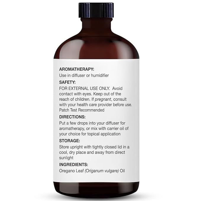 Majestic Pure Oregano Essential Oil with Glass Dropper - Huge 4 Fl Oz - 100% Pure and Natural Oregano Oil - Premium Grade Essential Oils for Diffuser, Aromatherapy, Soap and Candle Making - Bloomnest