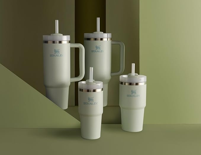 STANLEY Quencher H2.0 Tumbler with Straw 14 oz | Flowstate 3-Position Lid | Cup Holder Compatible for Travel | Insulated Stainless Steel Cup | BPA-Free | Mist