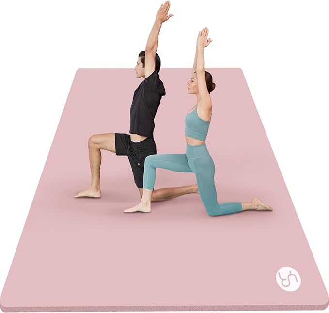 Large Yoga Mat 78"x 51" 20mm/15mm/10mm Thick Workout Mats for Home Gym, Extra Wide Workout for Women Men Gym Flooring Exercises - Bloomnest