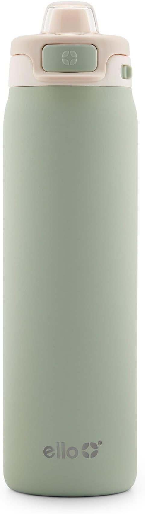 Ello Pop & Fill Insulated Stainless Steel Water Bottle with Quick Fill Lid, Leakproof Locking, Sip or Chug Spout, BPA-Free, Double Wall Vacuum Insulated for Sports, Travel & School- 22oz / 32oz / 40oz Ello