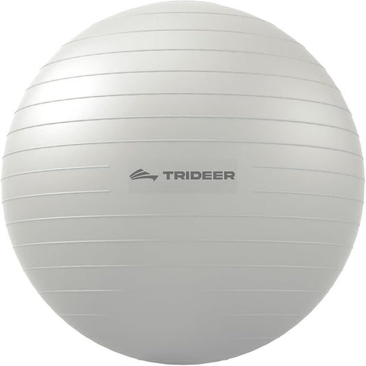 Trideer Exercise Ball for Yoga, Pilates & Fitness – Stability Ball Equipment for Home Gym & Office Chair, Core & Balance Training Accessories, Physical Therapy Equipment, Quick Pump Included, 5 Sizes - Bloomnest
