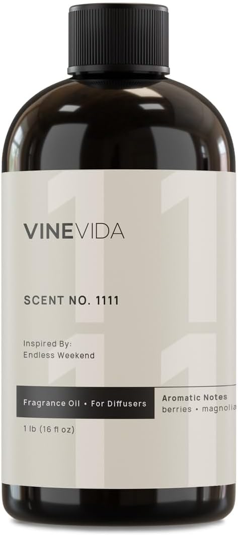 VINEVIDA [16 Fl Oz] Scent NO. 1111 Fragrance Oil for Cold Air Diffusers, Aromatic Notes of Raspberry Magnolia Vanilla, Essential Oils for Diffuser Oil Refill & Air Freshener Room Spray - Bloomnest