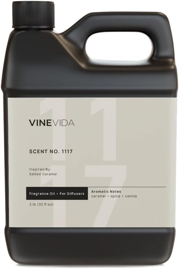 VINEVIDA [32 Fl Oz] Scent NO. 1117 Fragrance Oil for Cold Air Diffusers, Aromatic Notes of Caramel Spice, Salt, Sugar, Rum & Vanilla Essential Oils for Diffuser Oil Refill & Air Freshener Spray - Bloomnest