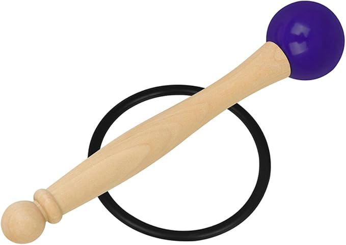 Beaupretty 1Set Singing Bowl Mallet with Handle Rubber Ring Kit for Crystal Singing Bowls Comfortable Grip Durable Material for Sound Meditation Music Practices - Bloomnest