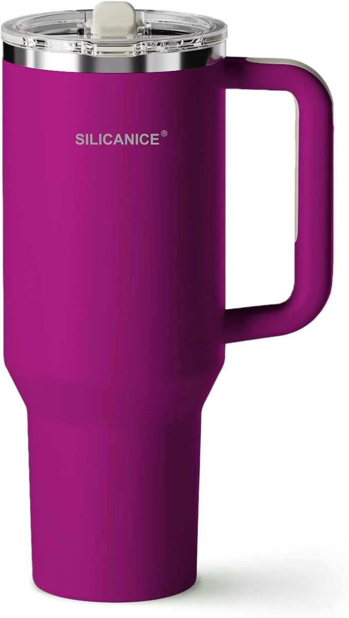Easy Clean Pro Tumbler - 40 oz Water Bottle with Handle & Quick-Disassemble Flip Straw, Leak Resitance,Double Wall Insulated Stainless Steel, Dishwasher Safe, BPA-Free,Gifts for Women & Men - Bloomnest