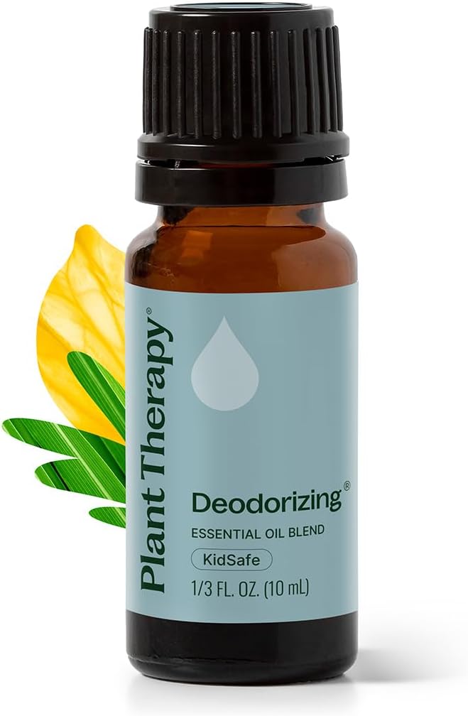 Plant Therapy Deodorizing Essential Oil Blend, 10 mL (1/3 oz), Pure Essential Oils, Undiluted, Therapeutic Grade, Ideal for Household Cleaning & Deodorizing PlantTherapy