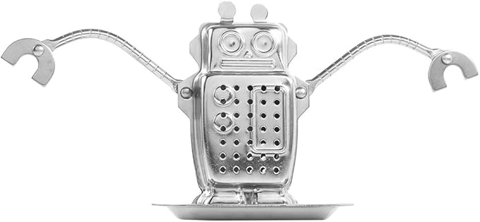 Food 8/20 Stainless Steel Loose Leaf Tea Infuser, Cute Animal Shape Infuser, Strainer, with Long Chain Hook to Brew Loose Leaf Tea, Spices and