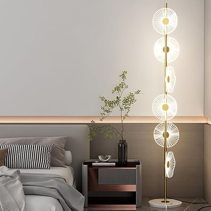 Nordic Floor Lamp Modern Art Family Iiving Room Bedroom Creativity Atmosphere LED Decorative Standing Light(V) - Bloomnest