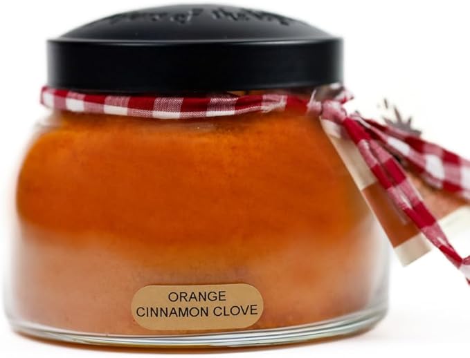A Cheerful Giver - JM97 Orange Cinnamon Clove 22 oz. Mama Jar Candle, 22oz - Bloomnest