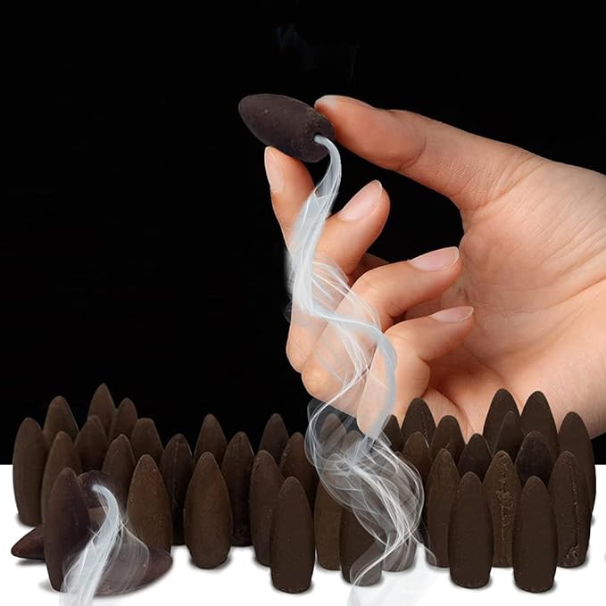 TRUMIRI Jasmine Backflow Incense Cones For Waterfall And Mat Bundle Inciensos Aromaticos|Incienso|Inciense|Insienso - Bloomnest