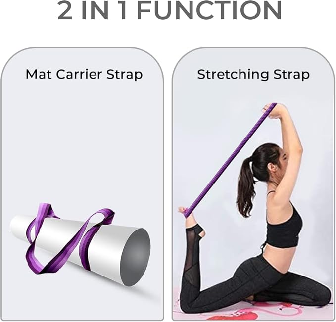Yoga Mat Carrier Strap | Adjustable Mat Holder Sling for Carrying Mats | Thick & Comfy Texture | Yoga Mat Strap - Bloomnest