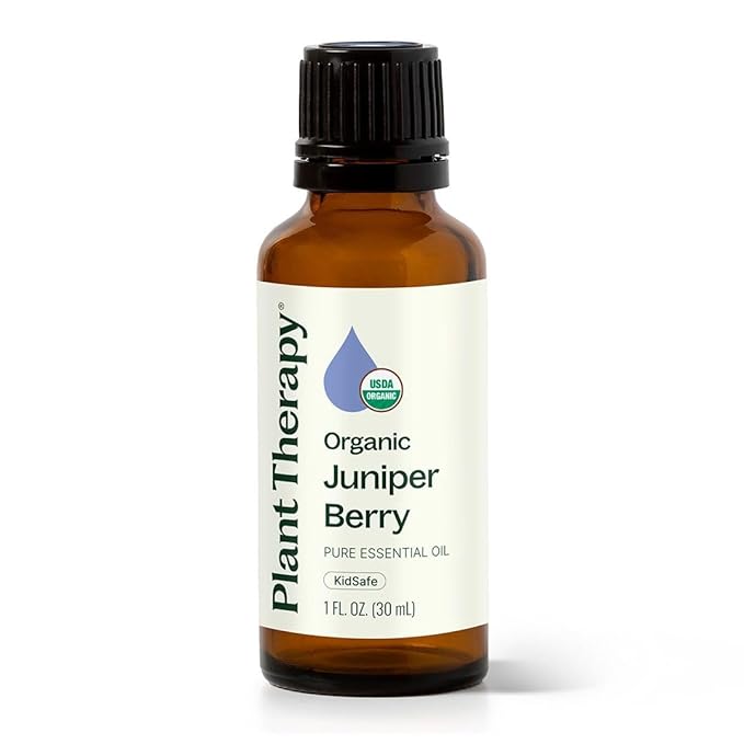 Plant Therapy Organic Juniper Berry Essential Oil 100% Pure, Undiluted, Natural Aromatherapy, Therapeutic Grade 10 mL (1/3 oz) - Bloomnest