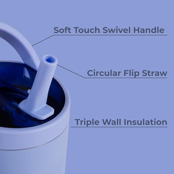 HydroJug Sport - Stainless Steel Tumbler with Straw, Vacuum Insulated, 40oz Leakproof Water Bottle, Ergonomic Design, Reusable, Dishwasher Safe, Rubber Base, Durable for Gym or Outdoors, Peri