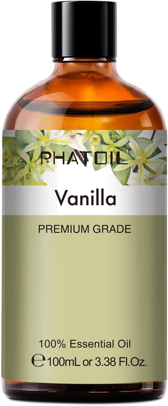 PHATOIL Vanilla Essential Oil 100ML, Vanilla Essential Oils for Diffuser, Humidifier, Aromatherapy, Sleep, Relax - Bloomnest