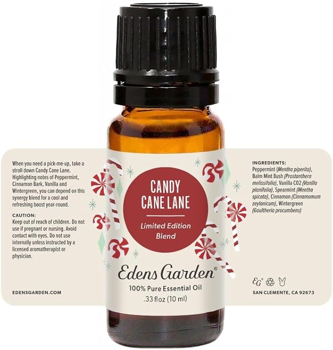 Edens Garden Candy Cane Lane Essential Oil Blend- 100% Pure Premium Grade, Undiluted, Natural, Therapeutic, Aromatherapy, The Best for Candle, Laundry, Humidifiers 118 ml (4 fl oz) - Bloomnest