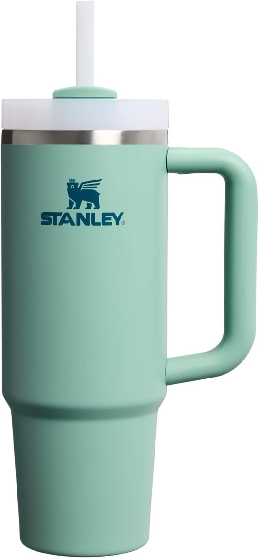 STANLEY Quencher H2.0 Tumbler with Handle and Straw 30 oz | Flowstate 3-Position Lid | Cup Holder Compatible for Travel | Insulated Stainless Steel Cup | BPA-Free | Spring Green Stanley
