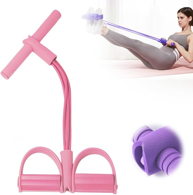 2026 New 21 Fitness Resistance Bands-4 Tube Pedal Ankle Puller, Stretching Bands for Arm and Leg Workouts, Stretching Workout Fitness Bands for Arm Weights Exercise Equipment - Bloomnest