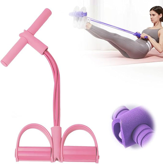 2026 New 21 Fitness Resistance Bands-4 Tube Pedal Ankle Puller, Stretching Bands for Arm and Leg Workouts, Stretching Workout Fitness Bands for Arm Weights Exercise Equipment - Bloomnest