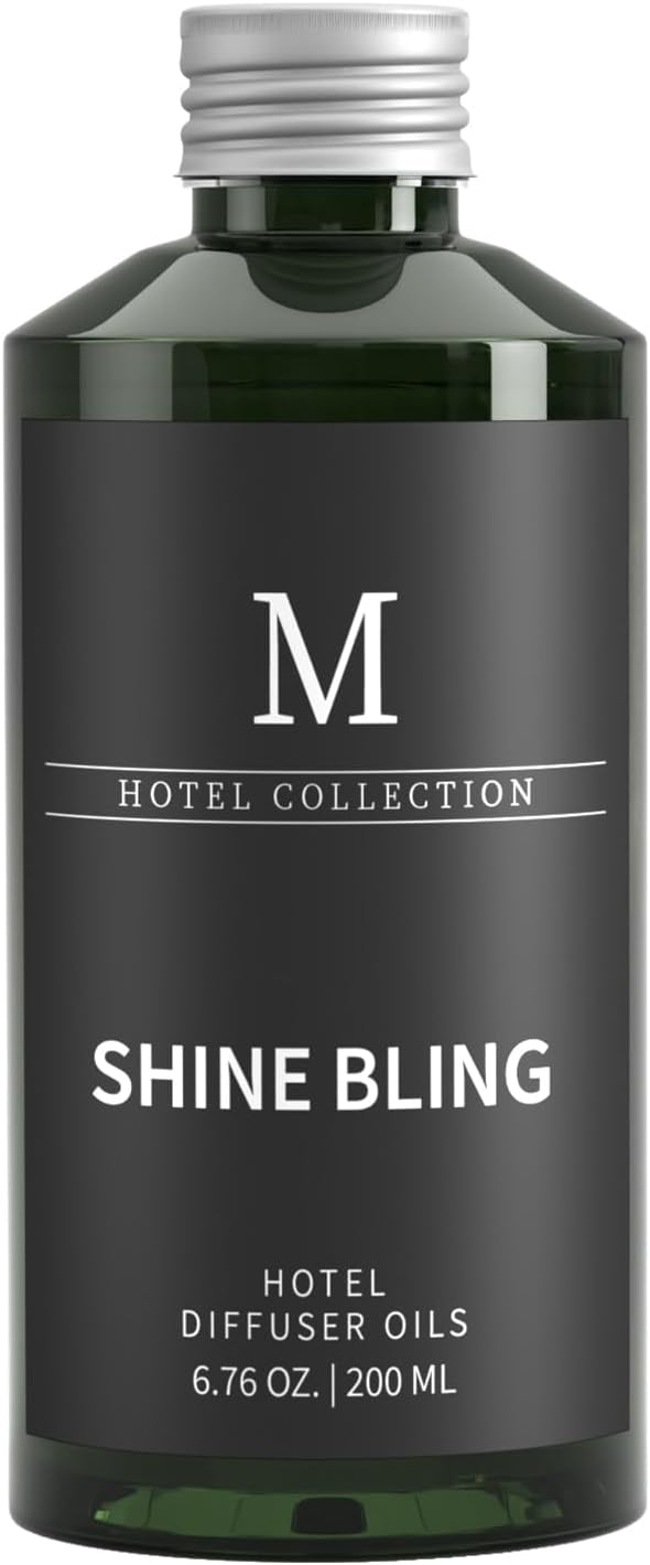 Hotel Collection Diffuser Oil- 6.76 Fl Oz/200ML-Shine Bling,Luxury Essential Oils for Diffuser Refill & Machines,Bigger Bottle, Bolder Aroma, Longer Lasting - Bloomnest