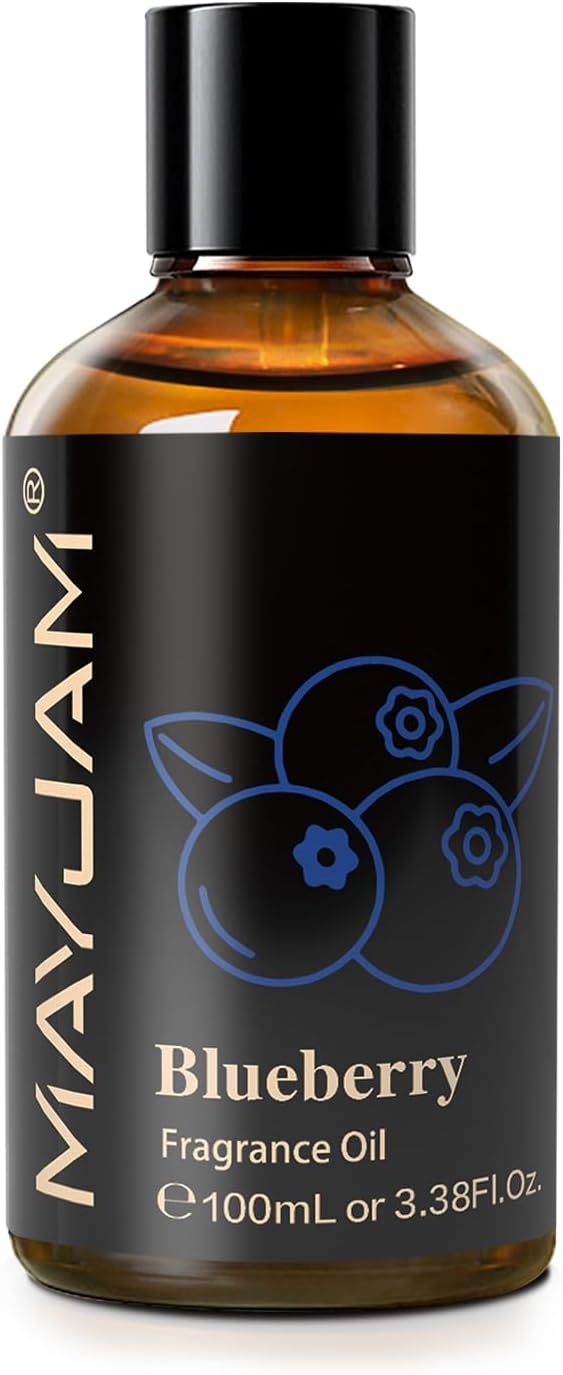 MAYJAM 100ML/3.38FL.OZ Blueberry Fragrance Oils with Glass Dropper, Essential Oils for Diffusers for Home, Long Lasting Scented Oils for Diffusers Soap Candle Making - Bloomnest