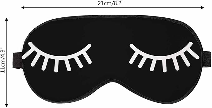 Silk Eyelashes Sleep Mask for Men Women, Adjustable Strap, Light Blocking, Comfortable, Perfect for Travel, Nap, Meditation - Bloomnest