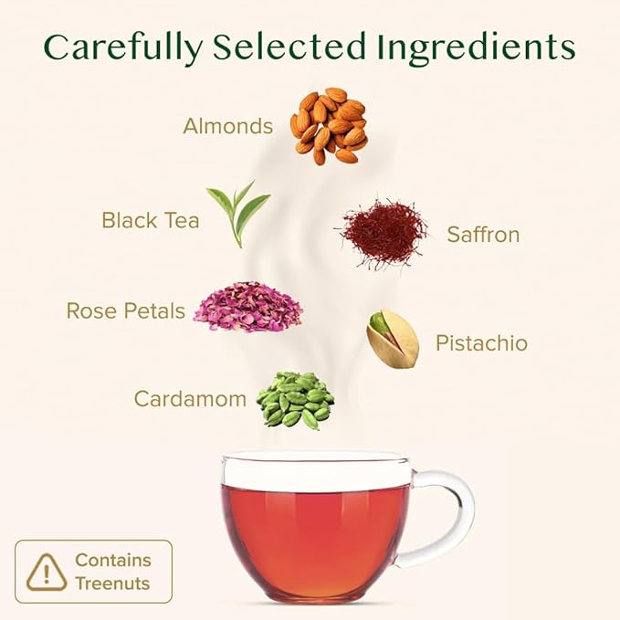 VAHDAM, Blooming Rose Black Tea - Premium Black Tea with Rose Petals (3.5oz) DELICIOUS & AROMATIC Black Tea Loose Leaf with Fragrant Rose Petals | Vacuum Sealed Pack - Bloomnest