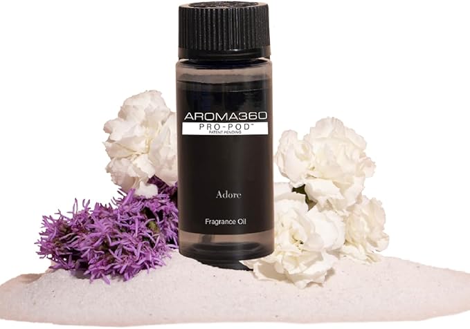 Aroma360 Pro Pod - Adore Fragrance Oil Blend - 50ML | Hotel Inspired Luxury Essential Oil Diffuser | Aromatherapy Scent Diffuser Oil | White Tea, Jasmine, Peony, Gardenia, Sandalwood, Amber and More - Bloomnest