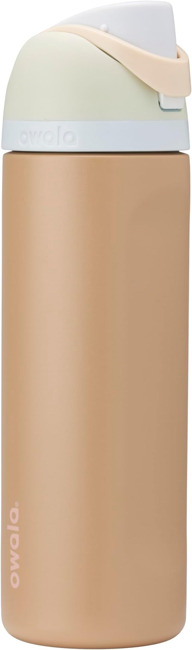 Owala FreeSip Insulated Stainless Steel Water Bottle with Straw for Sports and Travel, BPA-Free Sports Water Bottle, 24 oz, Mint/Brown, Muddy Buddy Owala