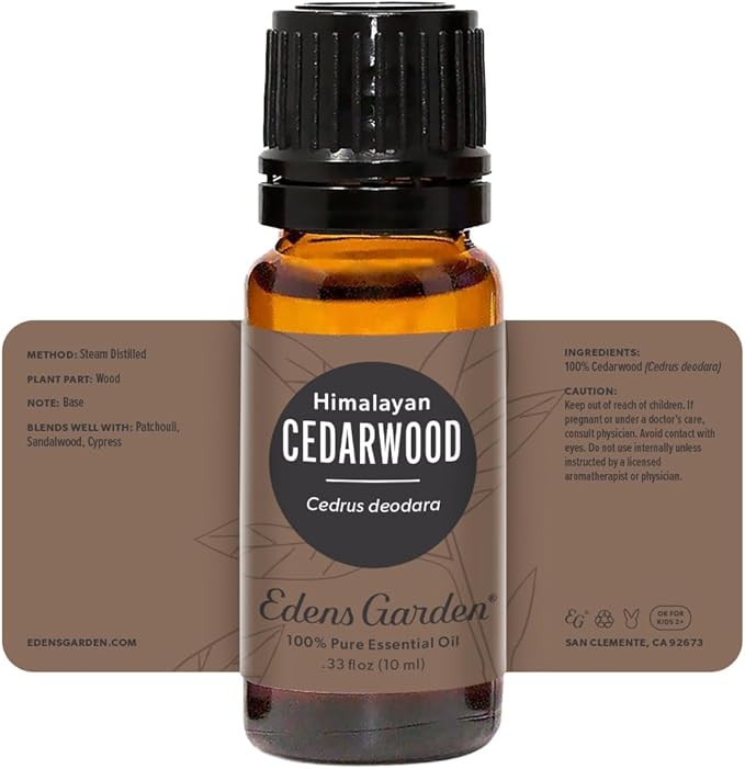 Edens Garden Cedarwood- Himalayan Essential Oil, 100% Pure Therapeutic Grade (Undiluted Natural/Homeopathic Aromatherapy Scented Essential Oil Singles) 10 ml - Bloomnest