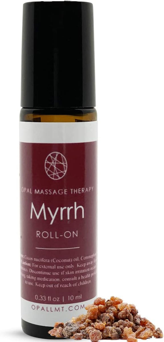Premium Essential Oil Roll On Opal Massage Therapy (Myrrh)