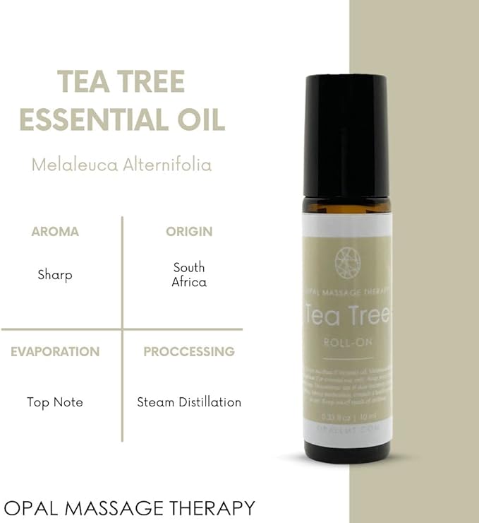 Premium Essential Oil Roll On Opal Massage Therapy (Tea Tree) - Bloomnest