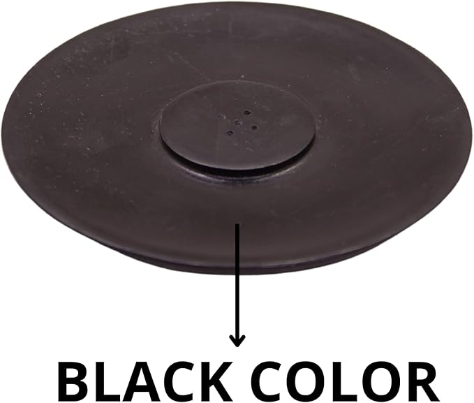 Handmade Marble Incense Holder - Round Incense Burner with Multiple Holes for Incense Sticks. Decorative Ash Catcher for Home and Office Decor. (4 inch Diameter, Black) - Bloomnest