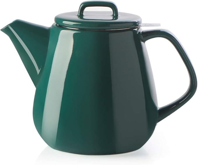 Sweejar 40oz Tea pot with Removable Stainless Steel Infuser,Dishwasher Safe Tea Pots for Loose Tea,Tea Pots with Infuser for Chrismas Women Gift(Jade) - Bloomnest
