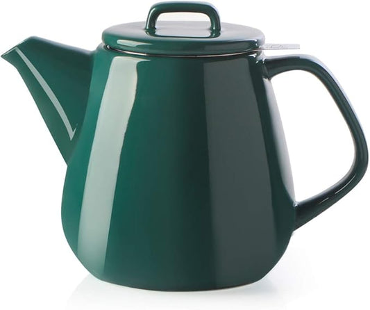 Sweejar 40oz Tea pot with Removable Stainless Steel Infuser,Dishwasher Safe Tea Pots for Loose Tea,Tea Pots with Infuser for Chrismas Women Gift(Jade) - Bloomnest