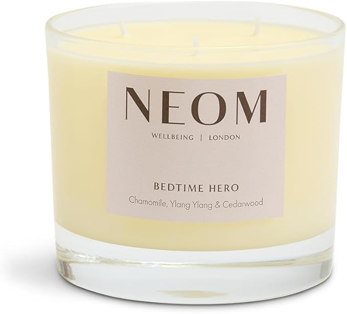 NEOM- Bedtime Hero Scented Candle, 3 Wick | Chamomile & Ylang Ylang | Essential Oil Aromatherapy Candle | Scent to Sleep - Bloomnest