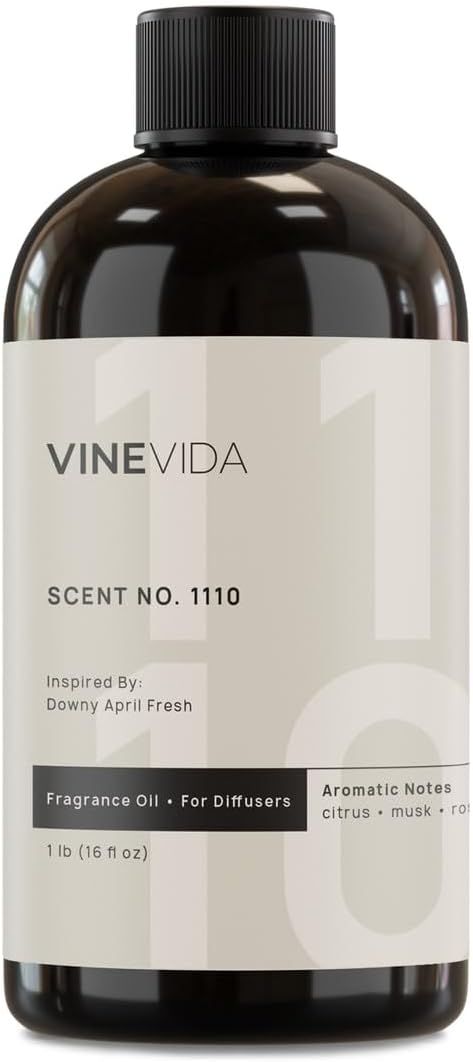 VINEVIDA [16 Fl Oz] Scent NO. 1110 Fragrance Oil for Cold Air Diffusers, Aromatic Notes of Citrus Musk Rose, Essential Oils for Diffuser Oil Refill & Air Freshener Room Spray - Bloomnest