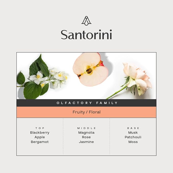 AromaPlan Hotel, Home Luxury Scents, Santorini 5.07 Fl Oz (150ml) | Fragrance for Cold Air & Waterless Diffuser Oil | Home Luxury & Hotel Scent for Aromatherapy-USA Made,Bigger Bottle & Longer Lasting - Bloomnest