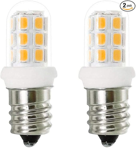 LED Night Light Bulbs - C7 E12 Led Bulb 15W Salt Lamp Bulbs, Warm White 2 Watt Equivalent 20 Watt Halogen Bulb, E12 Candelabra Light Bulb 2-Pack - Bloomnest