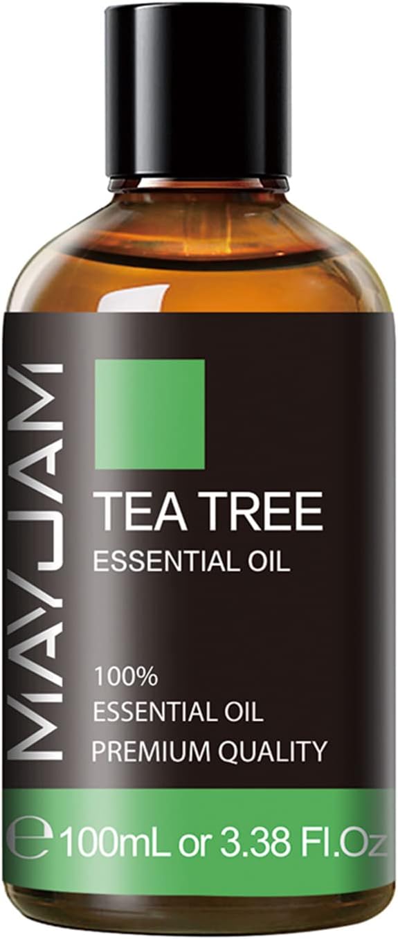 Tea Tree Essential Oil for Diffuser, MAYJAM Pure Essential Oils, Huge 3.38FL.OZ Bottle, Tea Tree Oil with Glass Dropper - Bloomnest