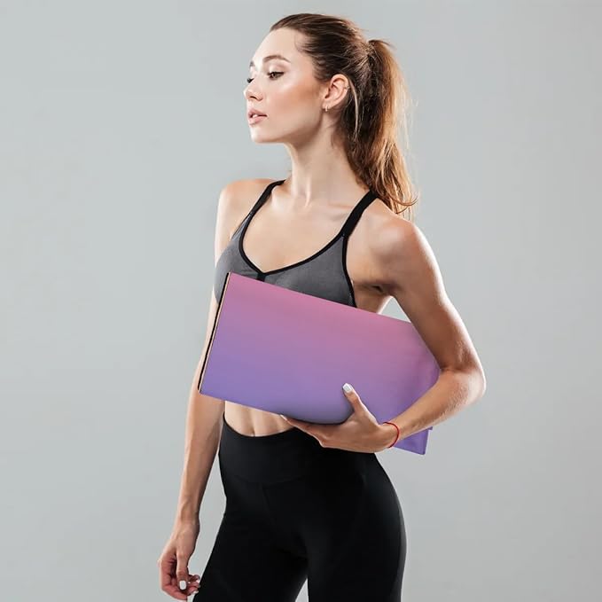 Custom Name Yoga Mat,Personalized Travel Yoga Exercise Mat,Non Slip,Perfect for Kids & Adults,Gradient Color E Series - Bloomnest
