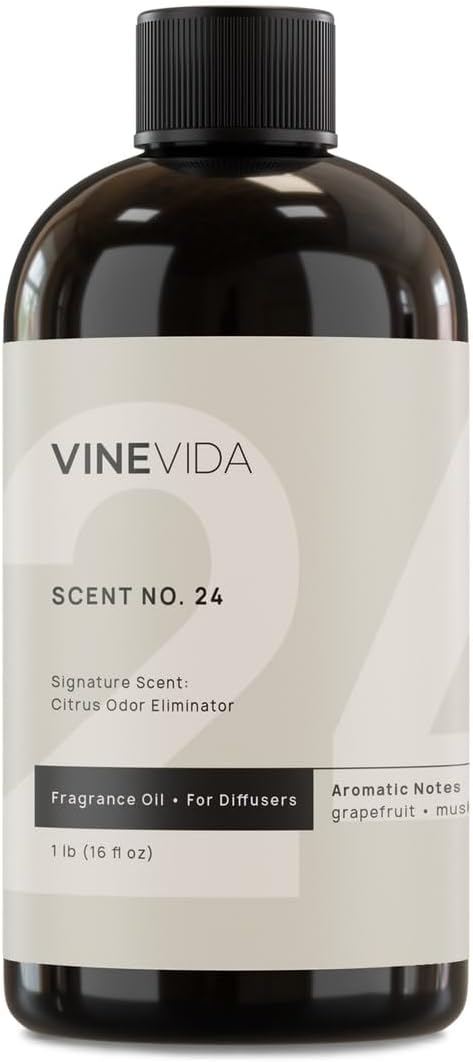 VINEVIDA [16 Fl Oz] Citrus Odor Eliminator Fragrance Oil for Cold Air Diffusers, Essential Oils for Diffuser Oil Refill & Air Freshener Room Spray - Bloomnest