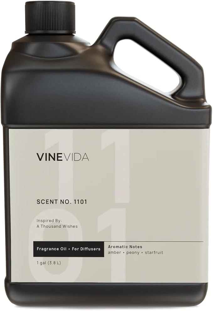 VINEVIDA [128 Fl Oz] Scent NO. 1101 Fragrance Oil for Cold Air Diffusers, Aromatic Notes of Amber Peony Starfruit, Essential Oils for Diffuser Oil Refill & Air Freshener Room Spray - Bloomnest