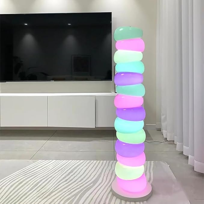 Nordic Children Floor Lamp Color Modern Family Iiving Room Bedroom Creativity LED Decorative Atmosphere (W) - Bloomnest