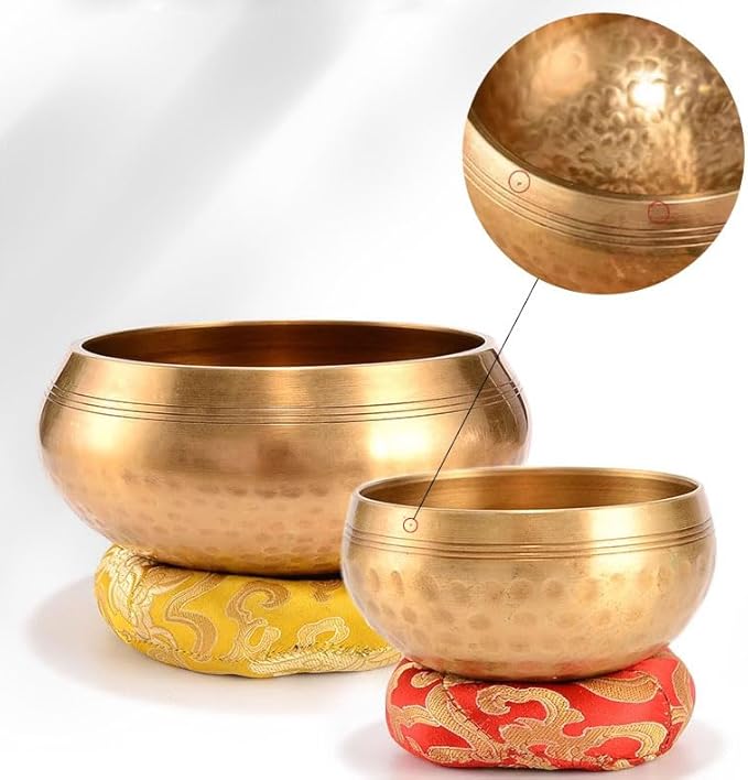 LeSage Handcrafted Tibetan Singing Bowl Gift Set – 3.5” Sound Bowl for Meditation, Sound Healing & Yoga – Mindfullness Christmas Gift – Authentic Hand-Hammered in Nepal LeSage
