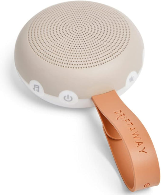 ergoPouch Drift Away White Noise Machine – Portable Sound Therapy for Baby & Adult, 7 Soothing Sounds, Rechargeable Battery, Adjustable Light - Home, Travel, and Registry Gift - Bloomnest