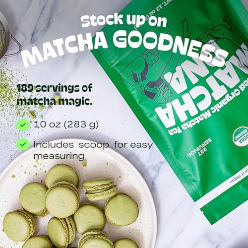 MATCHA DNA Certified Organic Matcha Green Tea Powder (8 oz TIN CAN) - Bloomnest